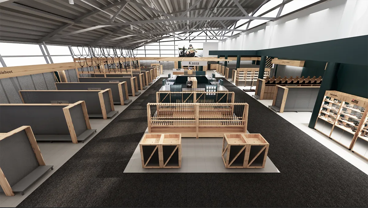 Ruoto Espoon uusi myymälä sisältäpäin