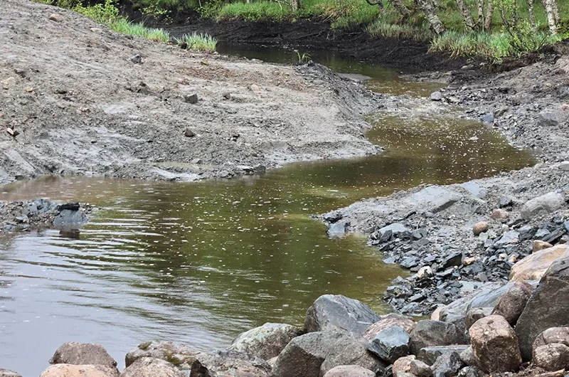 Kunnostusalue ja jokiympäristö