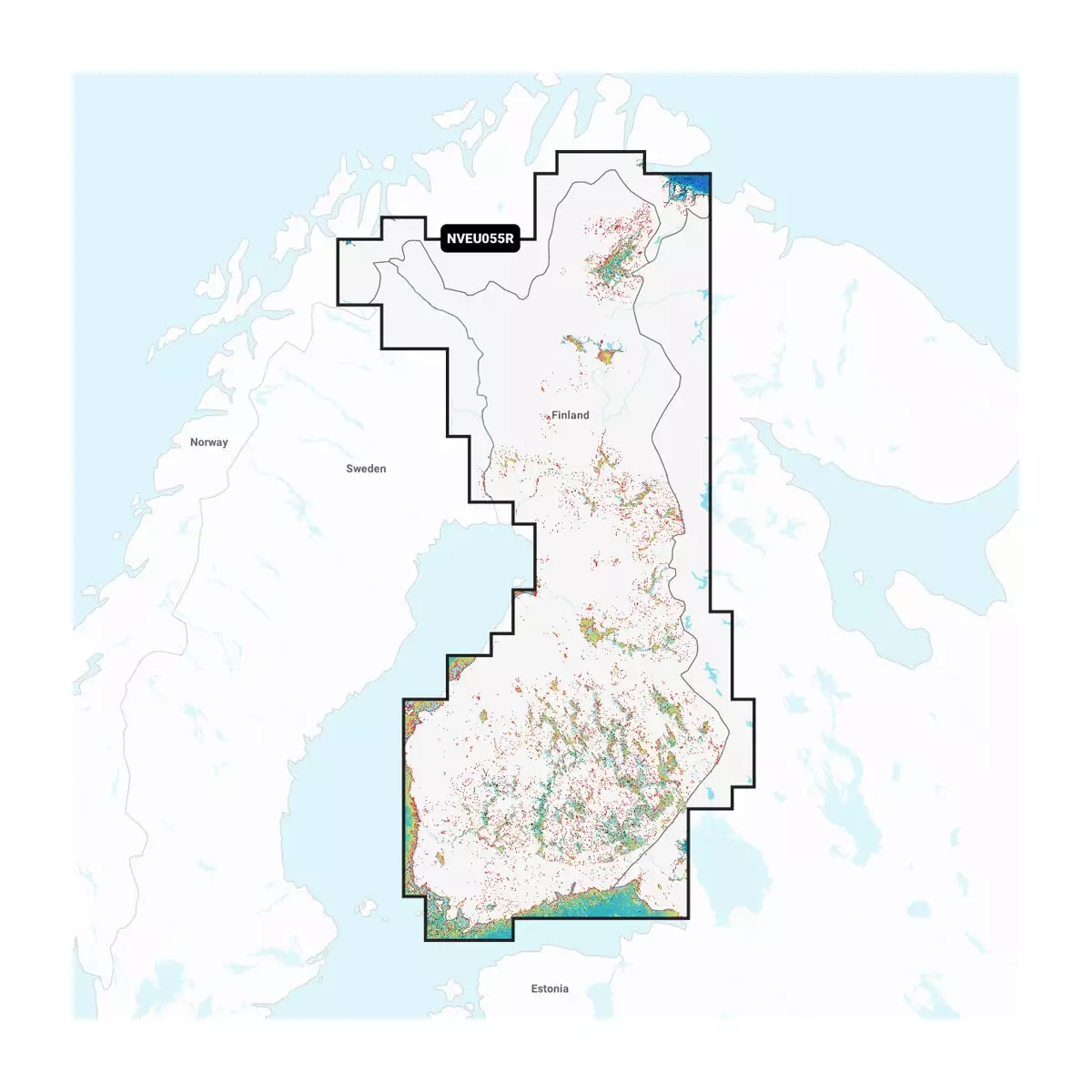 Garmin Navionics+ Vision Suomen Järvet (Finland, Lakes and Rivers) merikartta