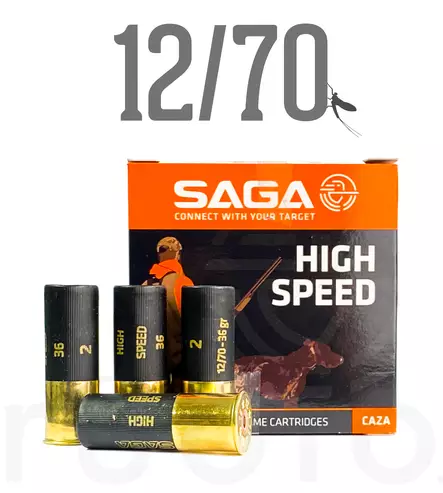 12/70 Saga High Speed 36g 25pcs - Metsästyspatruunat, lyijy - 61101000060 - 1
