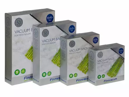Finnvacum Uritettu Vakuumipussi PRO 50kpl - Vakuumikoneet ja -tarvikkeet - 7340066115250 - 1