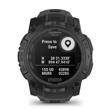 Garmin Instinct 3 Solar 50mm Tactical, Black - GPS-paikannuslaitteet ja kellot - 010-02935-50 - 2