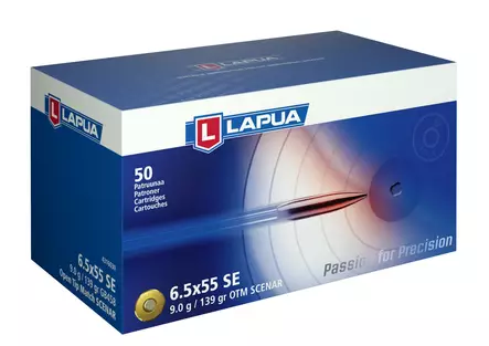 Lapua Scenar 6,5x55 SE 9,0g 50pcs - Patruunat 6,5 x 55 SE - 6418267101790 - 2
