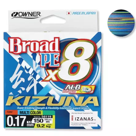 Owner Kizuna 8-Braid Multi Color - Monikuitusiimat - 4953873485220 - 2
