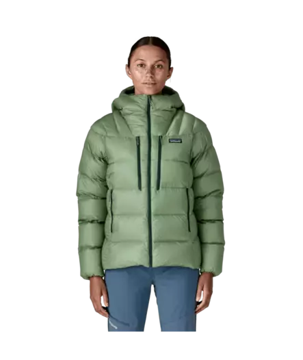 Patagonia Ws Fitz Roy Down Hoody Ellwood Green - Naisten untuvatakit - 198077160120 - 2