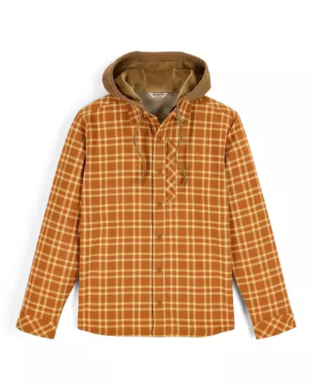 Simms Coldweather Hooded Shacket Wakemup Plaid Stonefly - Muut takit - 694264695890 - 1