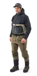 Grundens Men's Boundary Zip Stockingfoot Wader Stone/Otter - Kahluuhousut - 7332525301090 - 3