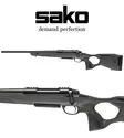 Sako S20 Hunter Cerakote Roughtech Green 6,5 Creedmoor, vasenkätinen - Kiväärit 6,5 Creedmoor - SKS6336B83A970 - 1