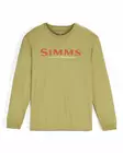 Simms Logo Shirt LS Tent Green - Miesten t-paidat - 694264694640 - 1