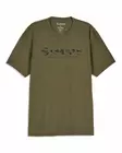 Simms Shroud Fill Logo T-Shirt Military Heather - Miesten t-paidat - 694264711750 - 1