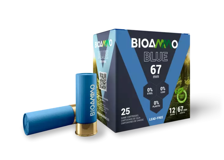 12/67 Bioammo Blue 25g 25kpl - Metsästyspatruunat, teräs - BB2550 - 1