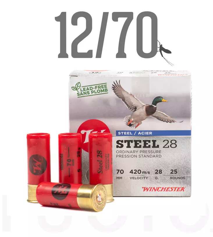 12/70 Winchester All Guns 28g 25pcs - Metsästyspatruunat, teräs - 634957819950 - 1