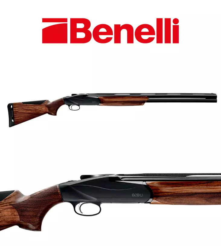 Benelli 828U Black Magnum 12/76 (lyhyt vetopituus 345mm) - Päällekkäispiippuiset haulikot - A0455300 - 1