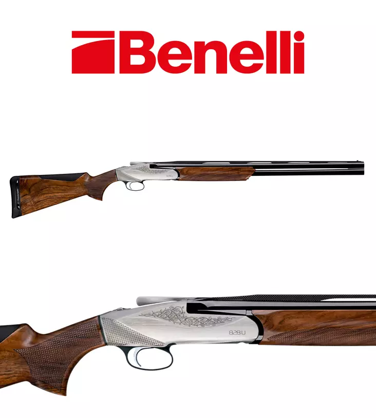 Benelli 828U Silver Magnum 20/76 (lyhyt vetopituus 345mm) - Päällekkäispiippuiset haulikot - BA0567300 - 1