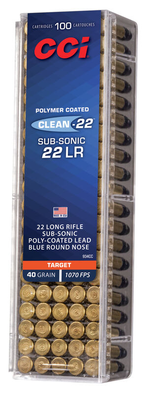 CCI Subsonic Clean-22 .22 LR 2,6g 100pcs - Patruunat 22 LR - 0604544650310 - 1
