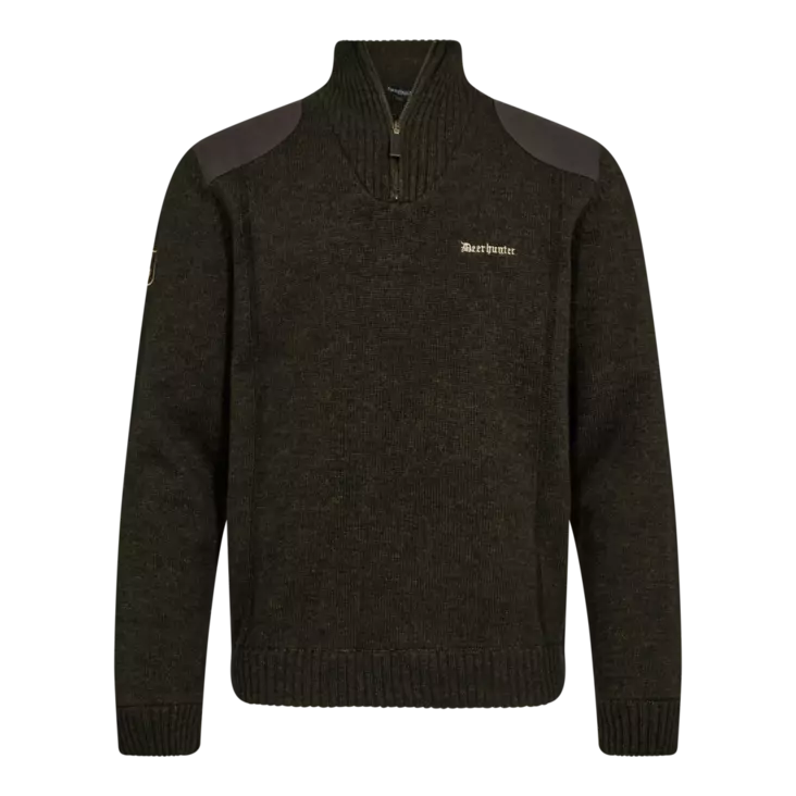 Deerhunter Finley ½-Zip Knit Ridgewood Melange - Metsästäjän paidat - 5702827248980 - 1