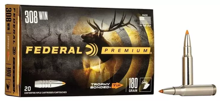 Federal Trophy Bonded Tip .308 Win 11,7g 20pcs - Patruunat 308 Winchester - 029465099510 - 2