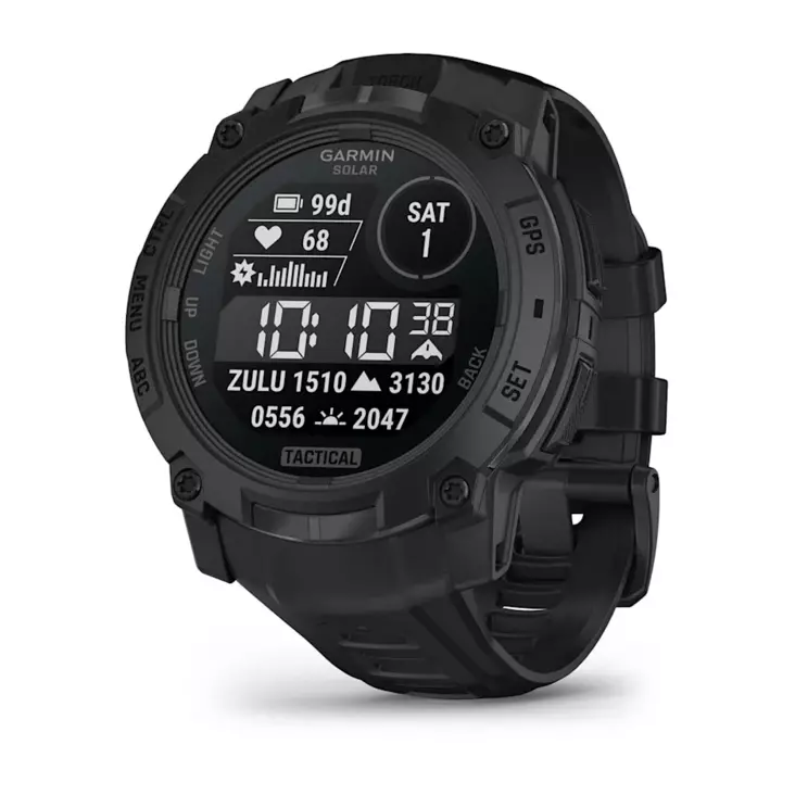 Garmin Instinct 3 Solar 50mm Tactical, Black - GPS-paikannuslaitteet ja kellot - 010-02935-50 - 1