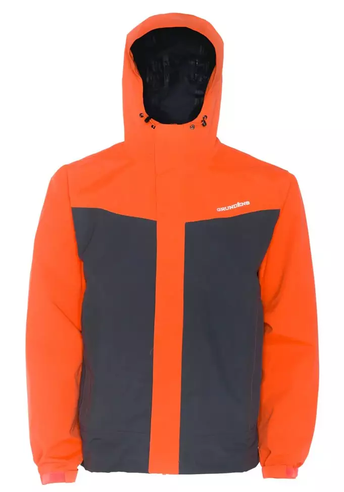 Grundens Full Share Jacket Orange Grey - Miesten kuoritakit - 7332525246940 - 1