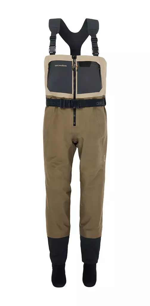 Grundens Men's Boundary Zip Stockingfoot Wader Stone/Otter - Kahluuhousut - 7332525301090 - 1