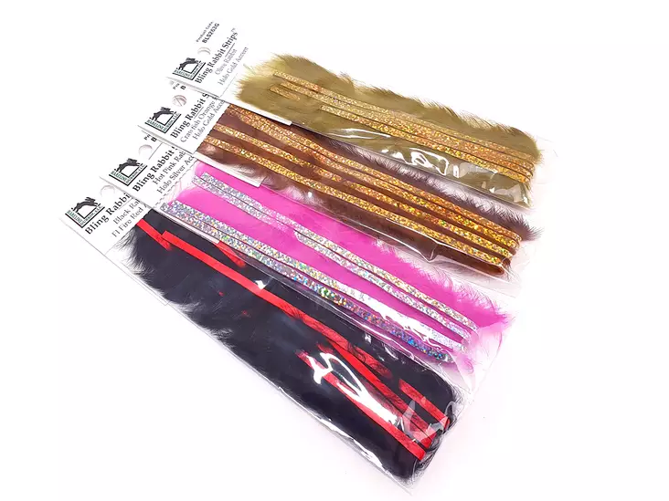 Hareline Bling Rabbit Strips - Zonkerit - 40500300010 - 1