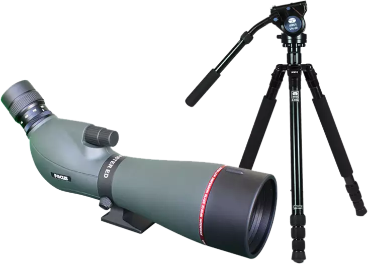 Kit Focus Viewmaster ED 20-60x80, with Sirui R2004+VH10 - Kaukoputket - 7391879050900 - 1
