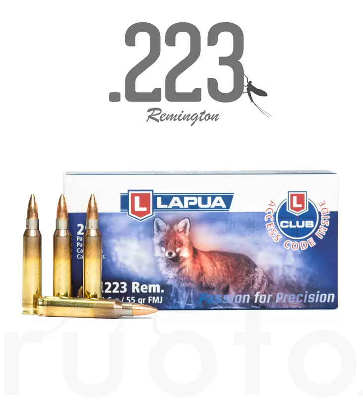 Lapua FMJ .223 Rem 3,6g 20pcs - Patruunat 223 Remington - 6418267101530 - 1
