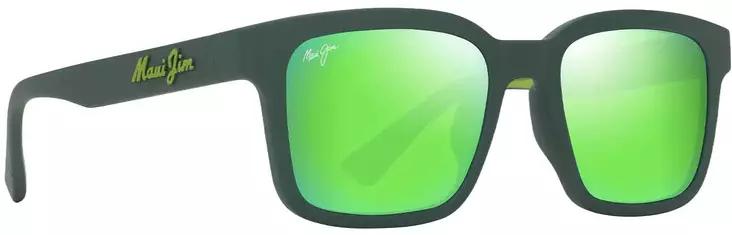 Maui Jim Opiopio AF - Matte Dark Green Frame with Maui Green Lens - Muovilinssit - 603429079550 - 1