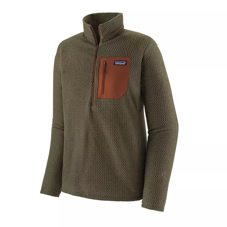 Patagonia M's R1 Air Zip Neck Basin Green - Fleecepaidat - 195699314320 - 1