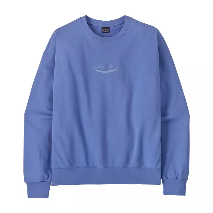 Patagonia W's '95 Oval Logo Daily Crew Diver Blue - Hupparit - 199346198660 - 1