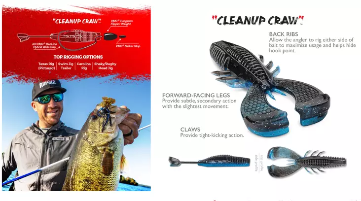 Rapala Crushcity CleanUp Craw 3.5" - Rapujigit ja hyönteisjäljitelmät - 2209202310 - 2