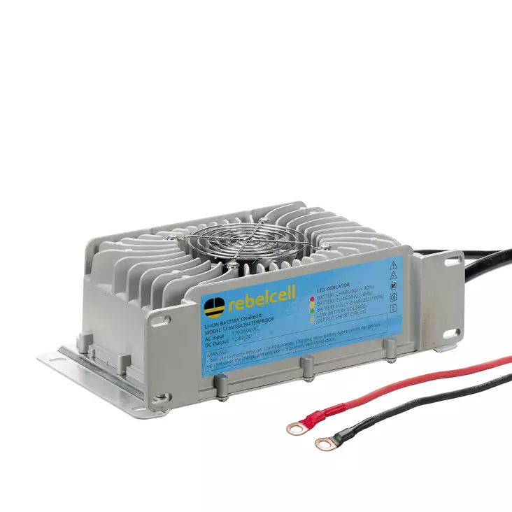 Rebelcell Charger12.6V/35A waterproof - Akkulaturit - 7106623685990 - 1