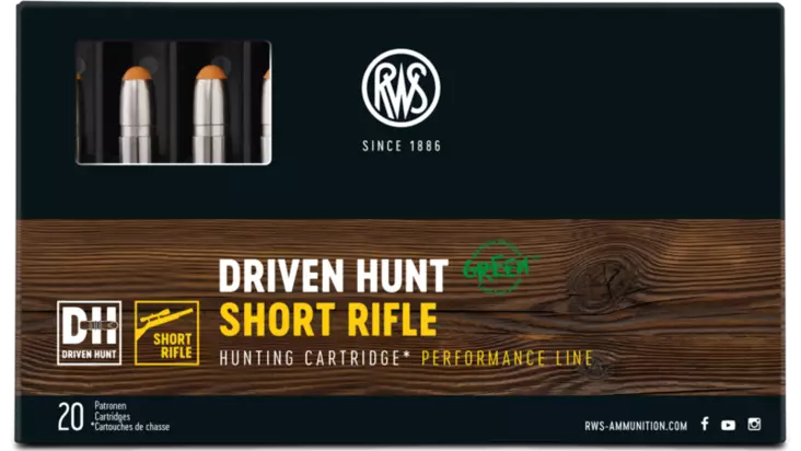 RWS Driven Hunt Short Rifle 30-06 Sprg 9,7g 20pcs - Patruunat 30-06 Springfield - 4000294283130 - 1