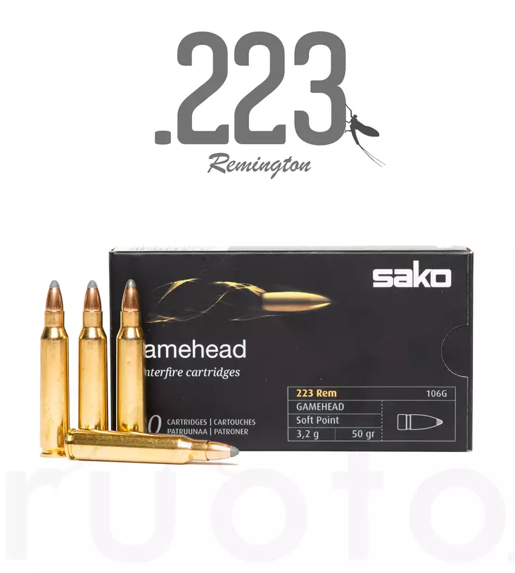 Sako Gamehead .223 Rem 3,2g 20pcs - Patruunat 223 Remington - 6438053999820 - 1