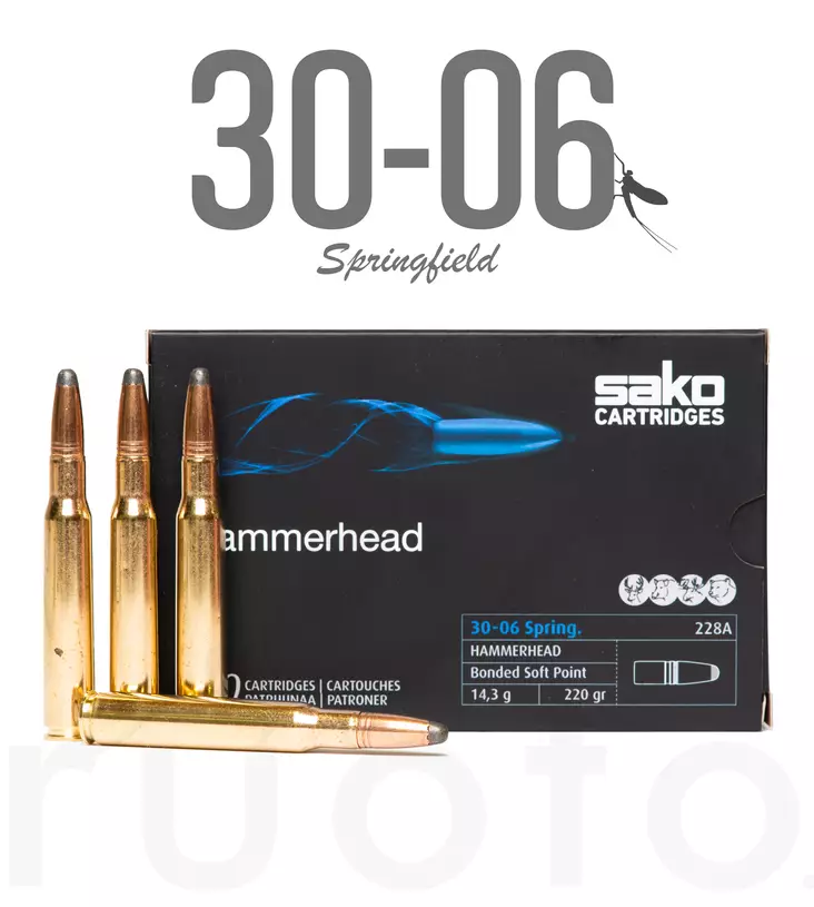 Sako Hammerhead 30-06 Sprg 14,3g 20pcs - Patruunat 30-06 Springfield - 6438053999370 - 1