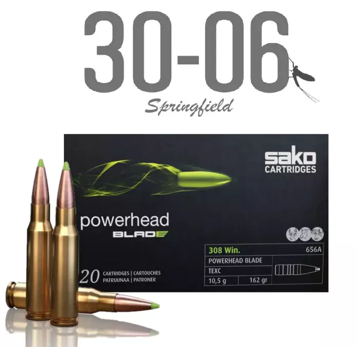 Sako Powerhead Blade 30-06 Sprg 10,5g 20pcs - Patruunat 30-06 Springfield - C631655ASA10 - 1