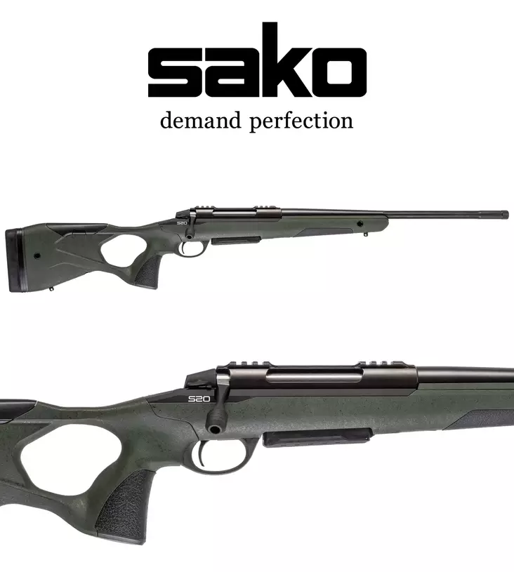 Sako S20 Hunter Cerakote Roughtech Green 6,5 Crmr - Kiväärit 6,5 Creedmoor - SKS6336A83A9S0 - 2