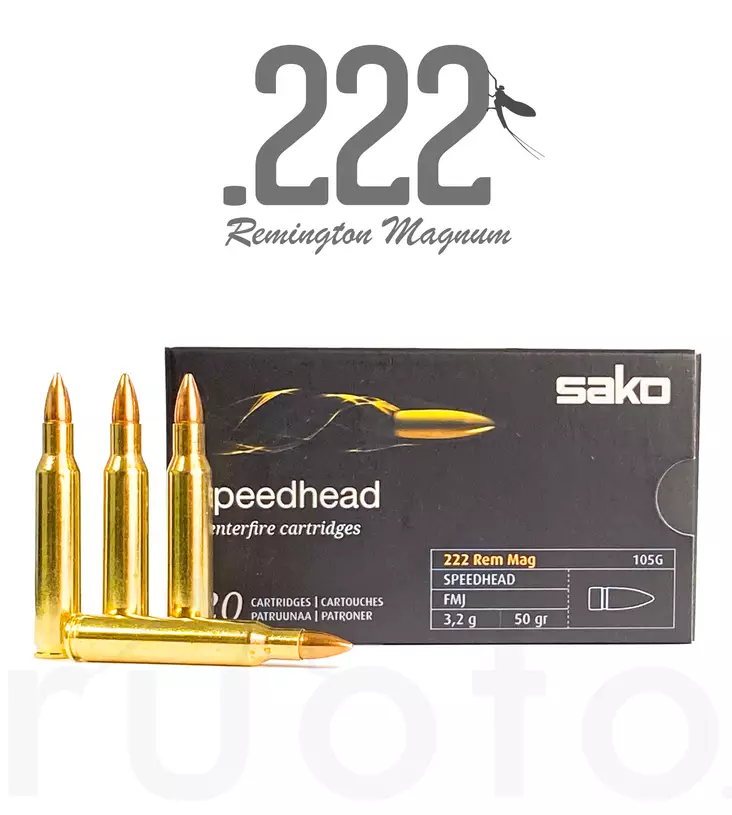 Sako Speedhead .222 Rem Mag 3,2g 20pcs - Muut kiväärikaliiperit - C610105GSA10 - 1