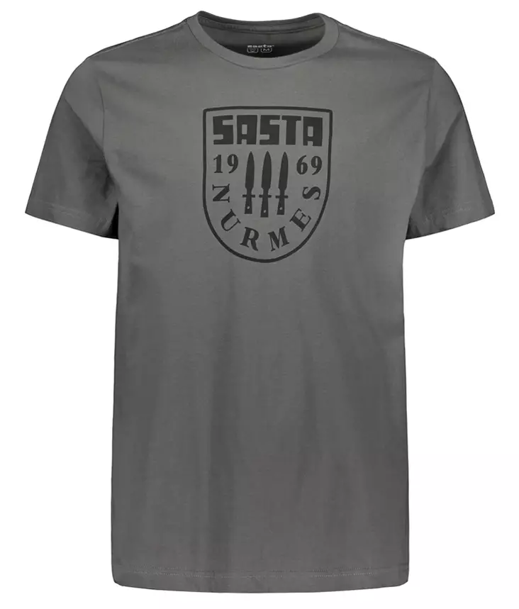 Sasta Nurmes T-Shirt Dark Grey - Metsästäjän paidat - 6419619202370 - 1