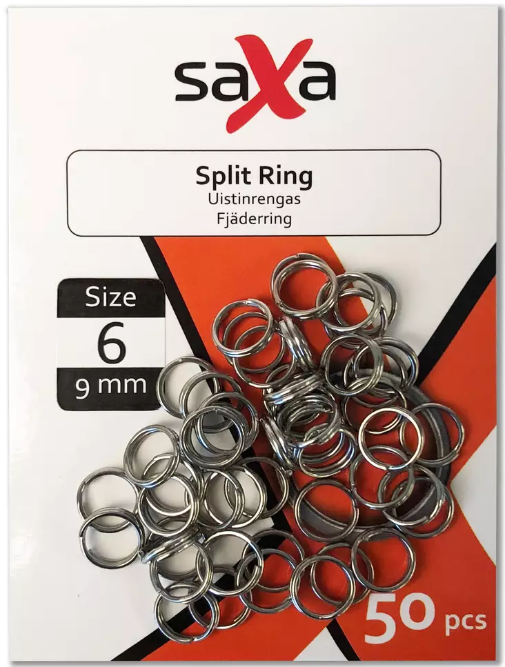 Saxa Split Ring 50pcs - Uistinrenkaat - splitring250 - 1