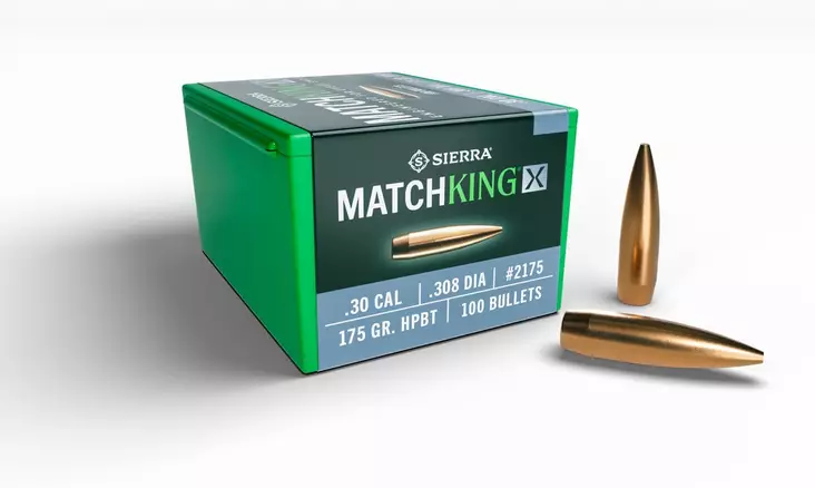 Sierra MatchKingX .30 175 GR HPBT 100pcs - .30 luodit - 092763021750 - 1