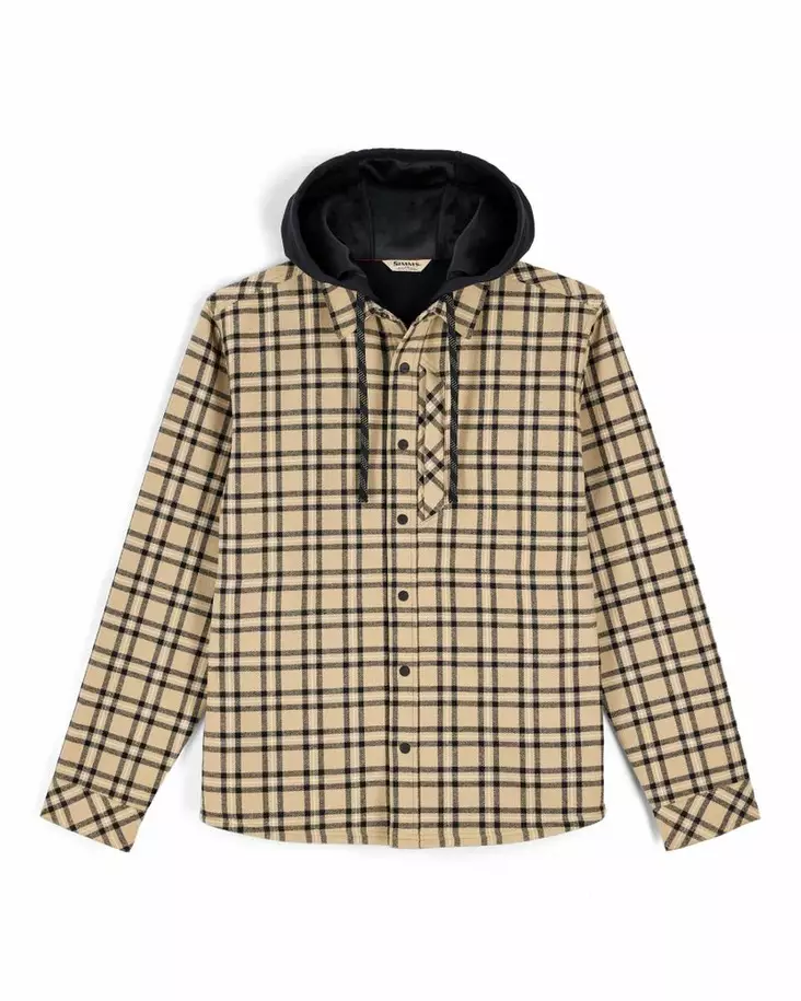 Simms Coldweather Hooded Shacket Wakemup Plaid: Cork - Muut takit - 694264695760 - 2