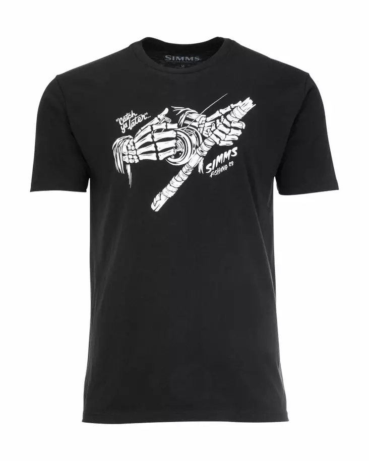 Simms Grim Reeler T-Shirt Black - T-paidat - 694264572740 - 1