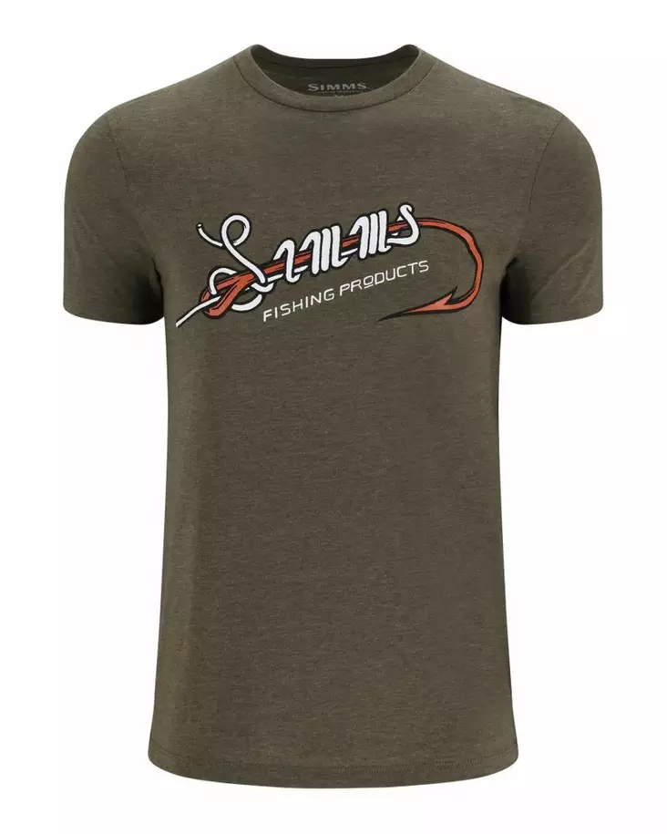 Simms Hook & Loop T-Shirt Military Heather - Miesten t-paidat - 694264660980 - 1