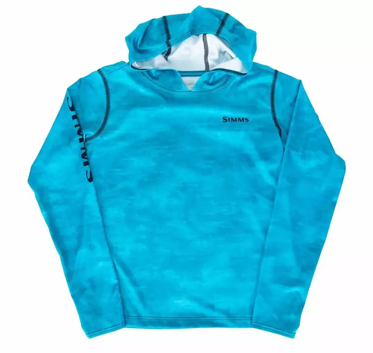 Simms Kid's Solar Tech Hoody Daze Camo Pool - Hupparit - 694264567210 - 2