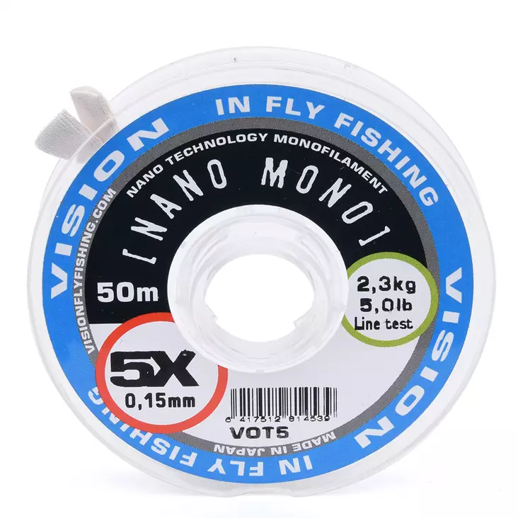 Vision Nano Mono Tippet - Nylonperukesiimat - 6417512814560 - 3