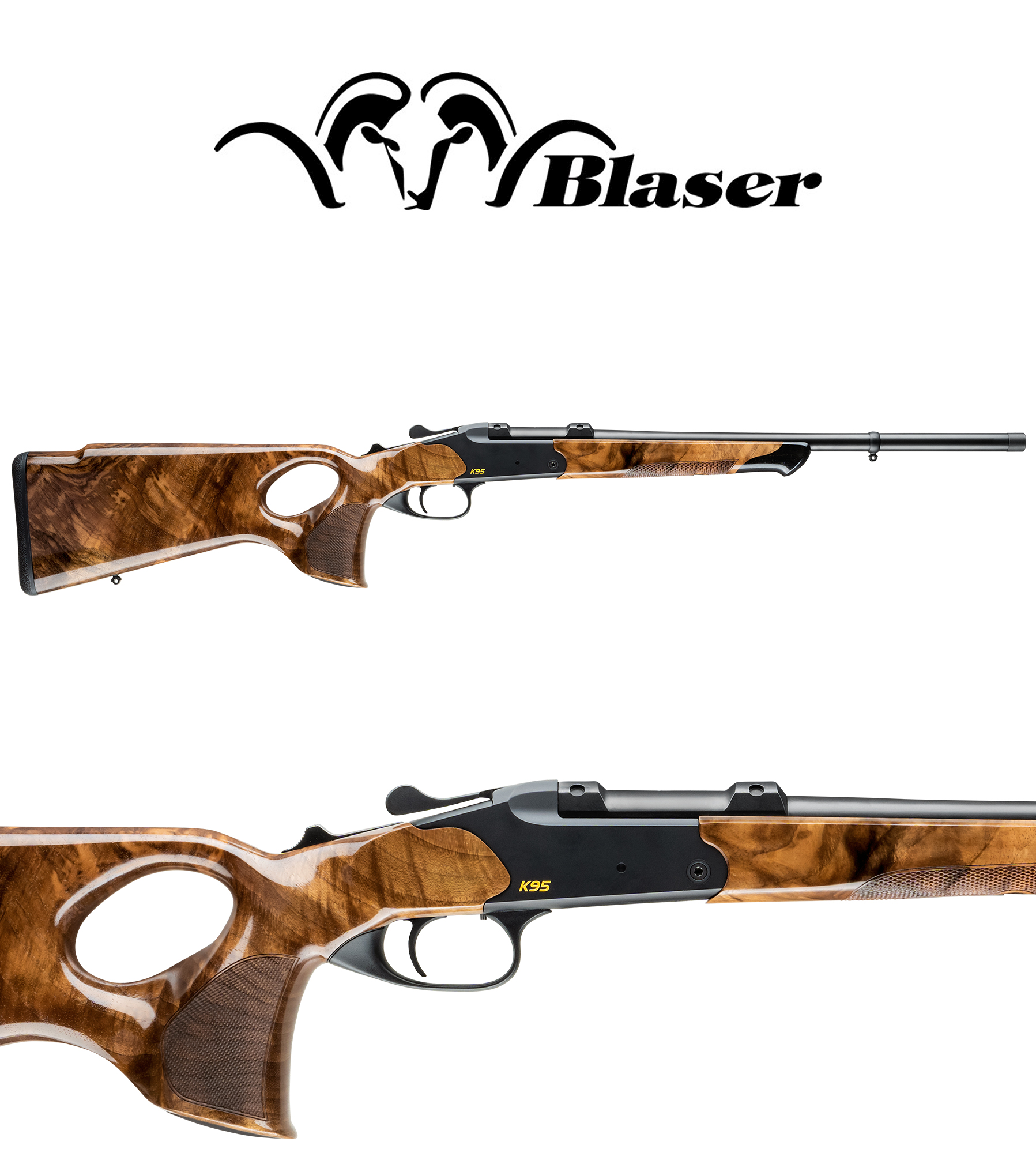Blaser K95 Success 7x57R Kertalaukeava Kiv ri kipplauf Ruoto fi 