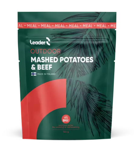 Leader Outdoor Mashed Potatoes Beef 140g - Retkiruuat - 6430080443451 - 1