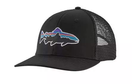 Patagonia Fitz Roy Trout Trucker Hat Black -lippis - Truckerit - 192964419261 - 2