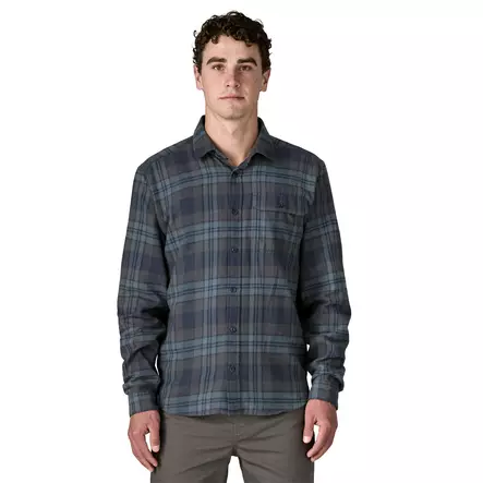 Patagonia Mens LS Lightweight Fjord Flannel Shirt Smolder Blue - Paidat - 198077251491 - 2